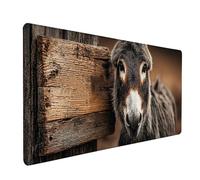 Donkey Gaming Mouse Mat, Animal Mouse Pad Large 24x12in, Desk Mat with Non-Slip Rubber Base, Gaming Accessories, Stitched Edge Design XL Mousepad, Desk Pad, for Office, Computer Accessories, Z-1536