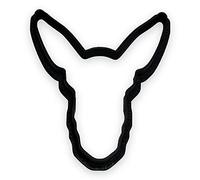 Donkey Head Cookie Cutter with Easy to Push Design (4 inch)