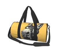 Donkey Head Laughing Canvas travel bag, large capacity, can be carried on the shoulder