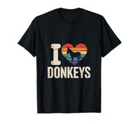 Donkey Heart I Love Donkeys Vintage Style T-Shirt