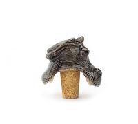 DONKEY Hungry Hippos Bottle Sealer - Grey Dolomite Round Bottle Stopper - 5 x 6 cm