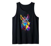 Donkey in Colorful Popart Colors Donkey Riding Cute Donkeys Tank Top