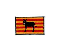Donkey Iron-on Embroidered Patch Ecusson Catalan Flag Catalonia Burro Backpack