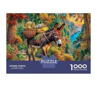Donkey Jigsaw Puzzle for Adults And Teenagers, Impossible 1000 Piece Puzzle,Family Fun Activity, Challenging Puzzle Game 52x38cm/1000pcs