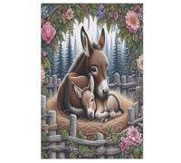 Donkey Jigsaw Puzzles 1000 Pieces for Adults Wooden Puzzle for Teenagers Educational Games Unique Gift 78×53cm