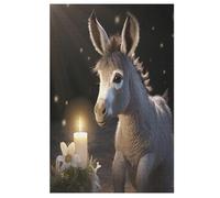 Donkey Jigsaw Wooden Puzzles for Adults 1000 Piece Puzzle Challenging Game Toys Birthday Gift for Adults Kids Boys Girls (78×53cm)