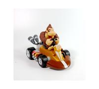 (Donkey Kong) Gifts Super Mario Kart Princess Peach Pull Back Figure Car Pvc Collection Toy