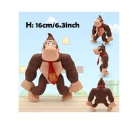 (Donkey Kong, No Box) Super Mario Action Figure Bowser Princess Peach Anime Game All Star Collection Model Toy for Children