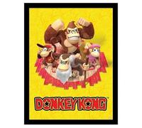 Donkey Kong The Kongs Framed Print (40cm x 30cm) (Multicoloured)