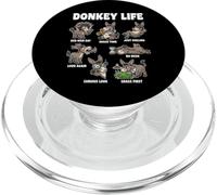 Donkey Life Funny Donkey Lover Cute Farm Animal PopSockets PopGrip for MagSafe