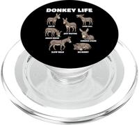 Donkey Life Funny Donkey Lover Cute Farm Animal PopSockets PopGrip for MagSafe