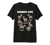 Donkey Life Funny Donkey Lover Cute Farm Animal Premium T-Shirt