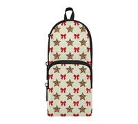 Donkey Lovers Owners Flower Field Farm Donkey Art Design _00001_00004 Nylon 3 Compartments Zippered Pencil Bag Big Capacity Pencil Case For Teen School Stationery pouching for Woman Elementary