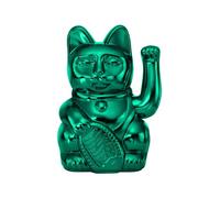 DONKEY Lucky Cat Cosmic Edition Uranus Shiny Teal Waving Cat Maneki Neko 15 cm in Gift Box (Shiny Teal)