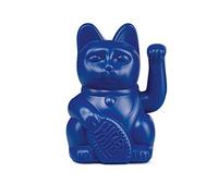 DONKEY Lucky Cat Dark Blue Waving Cat Japanese Decorative Cat in Trendy Colour 15 cm Large