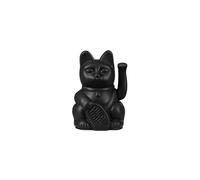 DONKEY Lucky Cat Mini Black - Black Waving Cat Maneki Neko 9.8 cm