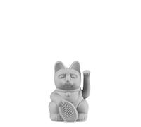 DONKEY Lucky Cat Mini | Grey - Japanese Lucky Charm Waving Cat in Grey, 9.8 cm High