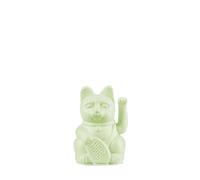 DONKEY Lucky Cat Mini | Light Green - Japanese Lucky Charm Waving Cat in Light Green, 9.8 cm High