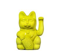 DONKEY Lucky Cat Special Edition Miami Nights Glossy Yellow - Shiny Yellow Waving Cat in Gift Packaging