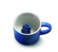 DONKEY Maneki Neko Lucky Mug, Dark Blue Mug with Waving Cat, Lucky Cat, Lucky Cup, Coffee Mug, Tea Cup in Dark Blue