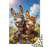 Donkey Meadow Butterfly Jigsaw Puzzle, 1000 Pcs Indoor Adult Game