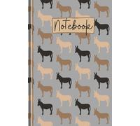 Donkey Notebook: Cute Donkey Lined Journal, The Perfect Novelty Donkey Gift for a Donkey Lover or Sponsor - Grey