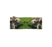 Donkey on green meadow Baby bow headband, a hair accessory for newborns and infants, suitable for babies 0-6 months old