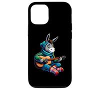Donkey Playing Guitar Winter Cozy Acoustic Music Vibes Case for iPhone 12/12 Pro