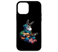 Donkey Playing Guitar Winter Cozy Acoustic Music Vibes Case for iPhone 12 mini