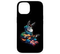 Donkey Playing Guitar Winter Cozy Acoustic Music Vibes Case for iPhone 14