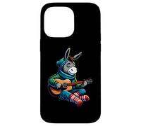 Donkey Playing Guitar Winter Cozy Acoustic Music Vibes Case for iPhone 14 Pro Max