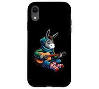 Donkey Playing Guitar Winter Cozy Acoustic Music Vibes Case for iPhone XR