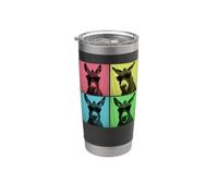 Donkey Pop Art Funny Farm Animal Lover Photo Booth Stainless Steel Insulated Tumbler
