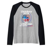 Donkey Pox t Donkeypox The Disease Killing America Democrat Raglan Baseball Tee