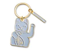Donkey Products Lucky Cat Key Ring Cat Brass Grey 400933