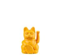 Donkey Products Lucky Cat Mini Maneki Neko, Winky Cat, Lucky Charm Yellow 10 cm