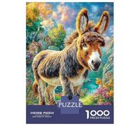 Donkey Puzzle 1000 Piece, Jigsaw Puzzle Challenge Eco-friendly Paper Puzzle for Adults & for Age 14 And Up 70x50cm/1000pcs