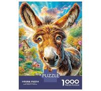 Donkey Puzzle 1000 Piece, Jigsaw Puzzle Challenge Eco-friendly Paper Puzzle for Adults & for Age 14 And Up 70x50cm/1000pcs
