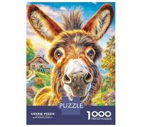 Donkey Puzzles 1000 Piece. Puzzle Impossible, Puzzle Family Activity Puzzles Game 52x38cm/1000pcs