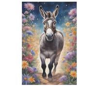 Donkey Puzzles 1000 Pieces For Teens And Adults - Wooden Jigsaw Puzzle Family Activity Educational Games 78×53cm