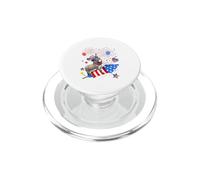 Donkey Riding Firecracker 4th Of July US Flag Fireworks PopSockets PopGrip for MagSafe