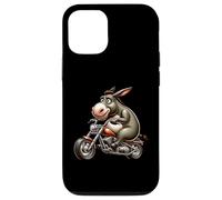 Donkey Riding Motorcycle Humor Fun Case for iPhone 12/12 Pro