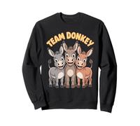 Donkey Team Funny Cartoon Hee-Haw Farm Birthday Party Sweatshirt
