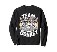 Donkey Team Funny Cartoon Hee-Haw Farm Birthday Party Sweatshirt