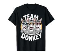 Donkey Team Funny Cartoon HEE-Haw Farm Birthday Party T-Shirt