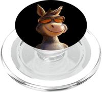 Donkey with Sunglasses House Donkey Riding Cute Donkey PopSockets PopGrip for MagSafe