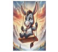 Donkey Wooden Jigsaw Puzzles, 1000 Piece Puzzle Board Game, Best Gift for Adults And Kids, Family Game, 78×53cm