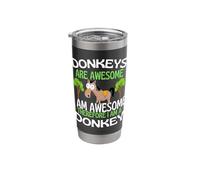 Donkeys are Awesome Funny Cute Donkey Lover Stainless Steel Insulated Tumbler