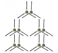 Donkivvy 10 Pcs Side Brushes, Replacement Side Brush for OKP K2 K2P K3 K4 K5 Robotic Vacuum Cleaner Parts