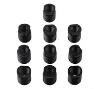 Donkivvy 10Pcs Gear Shift Knob Thread Adapter, Car Shift Knob Thread Adapter Set M8 M10 M12/M14 Aluminum Alloy Car Transmission Lever Nut Connector Set